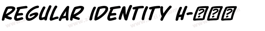 Regular Identity H字体转换 Regular Identity H字体转换